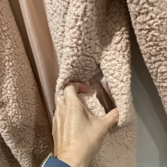 Pink Sherpa Blazer Coat - Picture 10 of 13